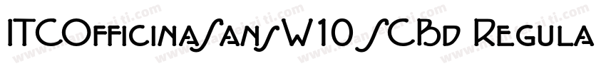 ITCOfficinaSansW10 SCBd RegularITCO字体转换